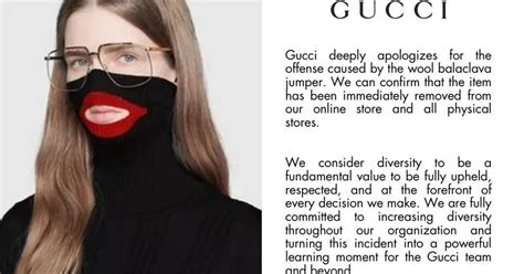 gucci sweater apology|is gucci black.